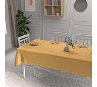 Soleil d'ocre, Nappe imprimée Anti-tâches Rectangle 140x300 cm LINOVA