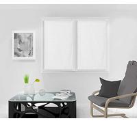 Soleil d'ocre, Noemie Paire de Brise bise, Polyester, Blanc, 60x120 cm