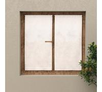 Soleil d'ocre, Paire de Brise bise 60x120 cm Celia Blanc
