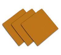 Soleil d'ocre, Panama Lot de 3 Serviettes en Coton, Moutarde, 45x45 cm