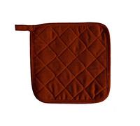 Soleil d'ocre, Panama Manique, Coton, Brique, 20x20 cm