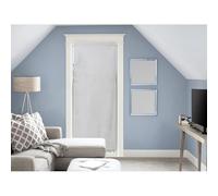 Soleil d'ocre, Panama Voile Porte fenêtre Coton, Gris, 90x200 cm