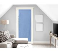 Soleil d'ocre Panama Voile pour Porte Fenêtre Coton Bleu 70 x 200 cm