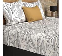 Soleil d'ocre, Parure de draps Coton 57 Fils 240x290 cm Togo Blanc