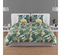 Soleil d'Ocre - Parure housse de couette Tanzanie - Coton 57 fils - 260x240 cm Vert