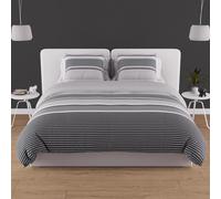 Soleil d'Ocre – Parure housse de couette THALES Coton 57 fils 260x240 cm Gris