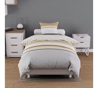 Soleil d'ocre, Parure Housse de Couette Coton 57 Fils 140x200 cm THALES Moutarde