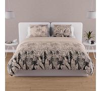 Parure Housse De Couette En Coton 57 Fils 240x220 Cm Tigre Sable, Par Soleil D'ocre