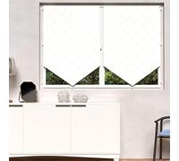 Soleil d'ocre, Pauline Paire de Brise bise, Polyester, Blanc, 90x120 cm