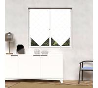 Soleil d'Ocre Paire de brise-bise Pauline Polyester Blanc 45 x 90 cm