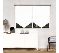 Soleil d'ocre, Pauline Paire de Brise bise, Polyester, Blanc, 60x90 cm