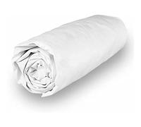 Soleil d'ocre, Percale Drap Housse, Coton, Blanc, 140x190 cm