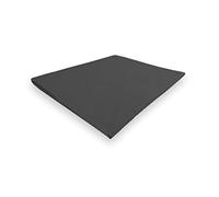 Soleil d'ocre, Percale Drap Plat, Coton, Anthracite, 240x300 cm