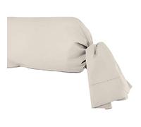 Soleil d'ocre, Percale Taie de traversin, Coton, Ecru, 85x185 cm