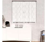 Soleil d'ocre, Perle Brise bise, Polyester, Blanc, 60x120 cm