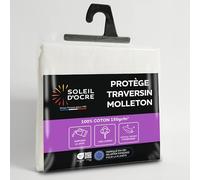 Soleil d'Ocre, Protège taie de traversin en Coton 45x90 cm Molleton