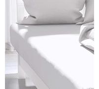 Soleil d'Ocre Queen, Blanc, 160 x 200 cm