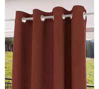 Soleil d'ocre, Rideau à Oeillets 100% occultant 135x250 cm Eclipse Brique