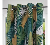 Soleil d'ocre, Rideau à Oeillets Pur Coton 135x250 Tanzanie