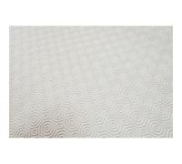 Soleil d'ocre, sous Nappe uni Rectangle, PVC, Blanc, 140x300 cm