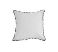 Coussin En Coton Lavé 40x40 Cm Spirit Blanc, Par Soleil D'ocre