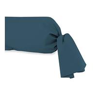Soleil d'Ocre Taie de traversin Coton 57 fils Bleu canard 45 x 185 cm