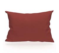 Soleil d'Ocre Taie d'oreiller Coton 57 fils Brique 50x70 cm