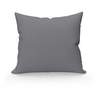 Soleil d'ocre, Taie d'oreiller, Coton 57 Fils, Gris, 63x63 cm