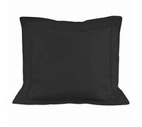 Soleil d'ocre, Taie d'oreiller en Coton 63x63 cm Percale Anthracite