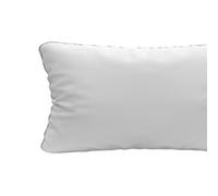 Soleil d'ocre, Traversin Blanc, Nuage, Blanc, 90 cm, Uni, Coton
