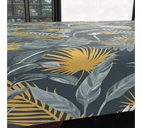 Soleil d'ocre, Tropic Nappe carrée Anti-tâches Rectangle, Polyester, 140x300 cm