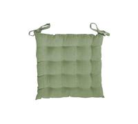 Soleil d'ocre, Velvet Dessus de Chaise capitonné Velours, Vert, 40x40x5 cm