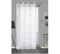 Soleil d'ocre, Laurene Voilage, Polyester, Blanc, 140x250 cm