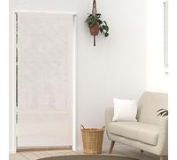 Voilage lin pour porte fenêtre 90x200 cm LINEN blanc, par