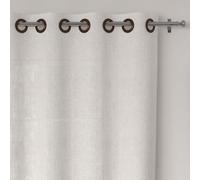 Soleil d'ocre, Voile à Oeillets Lin Coton 135x250 cm Lino Blanc