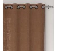 Soleil d'ocre, Voile à Oeillets Lin Coton 135x250 cm Lino Camel