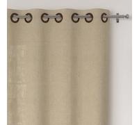 Soleil d'ocre, Voile à Oeillets Lin Coton 135x250 cm Lino Natura