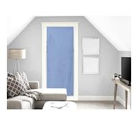 Voilage Soleil D'Ocre Voile pour porte fenêtre en coton 90x200 cm PANAMA Bleu
