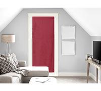 Soleil d'ocre Voile pour Porte fenêtre en Coton 90x200 cm Panama Rouge