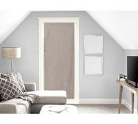 Soleil d'ocre Voile pour Porte fenêtre en Coton 90x200 cm Panama Taupe