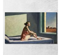 Soleil du matin Edward Hopper, eho26 Tableau imprimé sur toile Fine Art, encadré prêt à accrocher, assemblé à la main, 75 x 45 cm