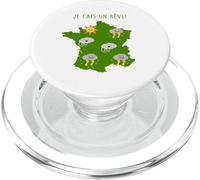 Soleil en Normandie Humour Météo France Cadeau Drôle Normand PopSockets PopGrip pour MagSafe