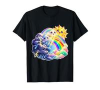 Soleil et arcs-en-Ciel sur Les Nuages d'orage T-Shirt