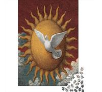 Soleil et Colombe Gravure Couleur du XIXe siècle1000 Pièces, Puzzle Impossible pour Adultes, Cadeaux, pour Enfants70x50cm/1000pcs