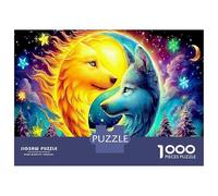 Soleil et lune dans le cosmos 1000 Pièces Puzzle Premium Illustration fantastique Coffret Puzzle Carton Solide - Ultra Dur Pour Couples, Top Noté, Cadeau Noël Parfait Pour Tout Le Monde 70x50cm/1000pc