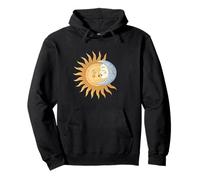 Soleil et Lune embrassant l'harmonie céleste Romance Sweat à Capuche