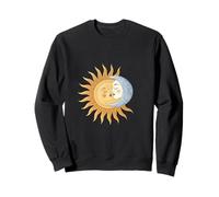 Soleil et Lune embrassant l'harmonie céleste Romance Sweatshirt