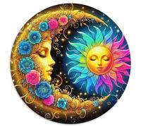 Soleil et Lune Puzzle Rond 1000 Pièces Sun Moon Enfants Bricolage Ludique Activité Différente 1000pcs (67.5x67.5cm)