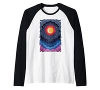 Soleil Lune Étoiles Nuit Nuages Doux Céleste Cosmos Ciel Manche Raglan