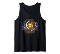 Soleil, Lune, Harmonie, Corps céleste, Voyage Spirituel Magique Débardeur